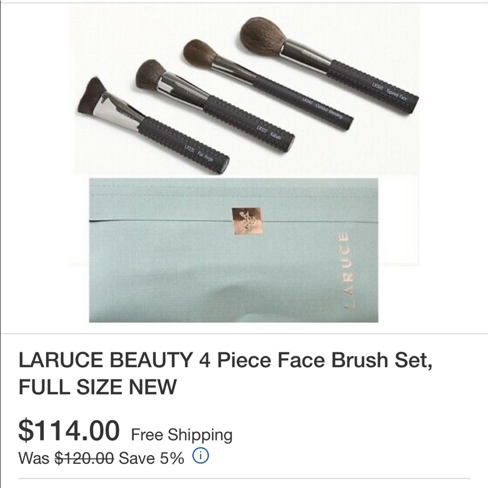 4 piece face brush set